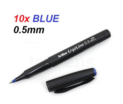  ARTLINE K4200 ERGOLINE Fineliner Pen 0.5mm - 10x BLUE