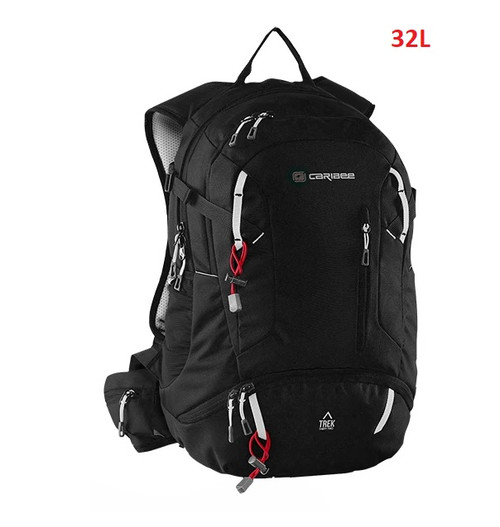 Caribee Trek 32L backpack BLACK with raincover