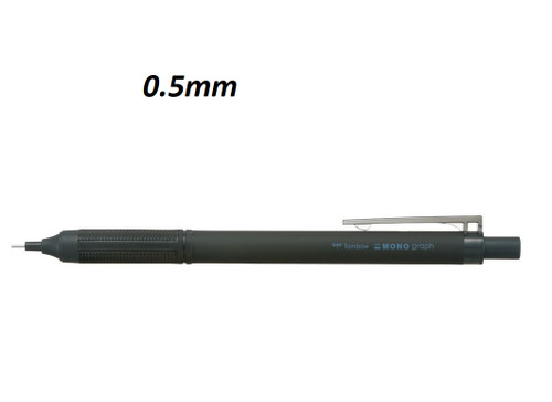 Tombow MONO Graph Lite Mechanical Pencil 0.5mm BLACK Barrel