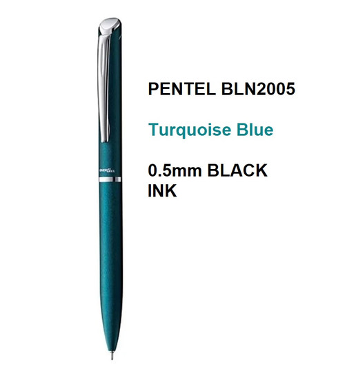  Pentel PHILOGRAPHY BLN2005 Gel Pen 0.5mm Turquoise Green Barrel