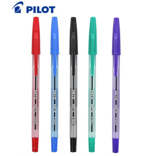 Pilot BPS ballpoint pen Fine Tip 0.7mm  - 2x BLACK + 2x BLUE +2x RED +2x GREEN + 2x PINK + 2x PURPLE