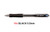 Uniball Laknock SN100 Retractable Ballpoint  0.5mm - 10x BLACK