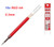  Pentel Energel XLRN3 Needle-Point Gel Ink 0.3mm REFILL - 1 DOZEN RED