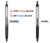PILOT Precise Retractable needle tip pens BLACK - 6x 0.5mm + 6x 0.7mm
