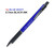 Zebra Surari 300 Emulsion Ink Ballpoint Pen 0.7mm BLUE Alloy Body BLACK INK