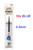 Uniball Zento 0.5mm REFILLS UBR-Z05 - 10x BLUE