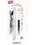  Zebra G750 Retractable Gel Pen, White Brass Barrel, Medium Point 0.7mm BLACK ink plus 2 refills