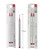  Pilot FriXion ZONE V2 Eraserable INK REFILLS - 2x RED 0.7mm + 2x RED 0.5mm