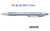 Uniball Jetstream SILVER BODY Gel Pens 0.7mm SXN250  - 10x BLUE INK