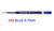 Schneider Gelion+ 0.7mm Gel ink REFILL - 10x BLUE