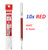 Pentel Energel XLR7 Gel Ink 0.7mm REFILL - 10x RED