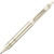 Uniball ZENTO Flow 0.7mm Metallic Alloy barrel gel pen Birch White BLACK INK