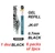  Zebra JK Gel Refill 0.4mm - 9x BLACK +1x BLUE + 1x RED