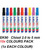 Artline EK90 CHISEL Tip 2mm to 5mm - 10x COLOURS PACK