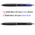  Uniball Signo 307 Retractable Gel Pens 0.5mm UMN307 - 10x BLACK + 2x BLUE