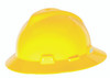 MSA V-Gard Full-Brim Hard Hat – Slotted with Fas-Trac III Ratchet Suspension