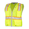 Kishigo Premium Brilliant Series Heavy Duty Safety Vest, ANSI Class 2, Hi-Viz Yellow | Mfg #1510