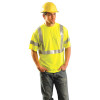 OccuNomix Hi-Vis Yellow Class 3 T-Shirt, Moisture Wicking, SKU# LUX-SSETP3