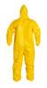 Dupont QC127SYL Tychem 2000 Coveralls Elastic Hood, Wrists & Ankles, Surged Seams, Sold Per Case (12 each)