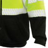 GAME 865-E High-Visibility Class 3 Econo Hoodie Sweatshirt, Zip Front, Segmented Reflective Tape