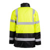 GAME 1865E Hi-Viz Class 3 Parka with Black Bottom