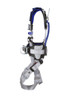 3M DBI-SALA ExoFit X100 Comfort Construction Positioning Safety Harness with Front, Back and Hip D-Rings, Pass-through Chest Buckle, Tongue and Buckle Leg Straps