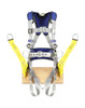 3M DBI-SALA ExoFit X100 Construction Oil and Gas Climbing and Positioning Safety Harness, Pass-through Chest Buckle, Tongue and Buckle Leg Straps