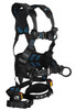 FallTech FT-One Construction Harness with Padded Belt - Front, Back and Hip D-Rings, Tongue and Buckle Leg Straps, Mfg # 8127BFD