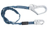 FallTech 82593 6ft Internal Energy Absorbing Lanyard, Single-leg with Rebar Steel Snap Hook