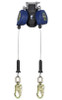 FallTech 8' FT-X™ Cable Class 2 Leading Edge Personal SRL-P, Twin-leg with Steel Swivel Snap Hooks | MFG # 82808TP2
