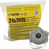 Moldex 2400 N95 Respirator, N95 with Charcoal Filter for Nuisance Level Organic Vapor Relief, Packaged 10 Each Per Bag