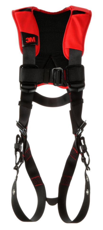 Protecta Comfort Vest Style Full Body Harness, Back D-ring, Tongue and Buckles Legs Straps