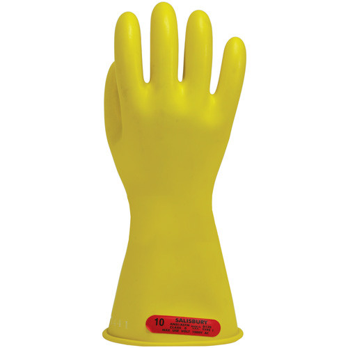 Salisbury® Yellow Electricians Gloves, Class 0 Low Voltage, 14 Inch Length, 1 pair, Mfg# E014Y