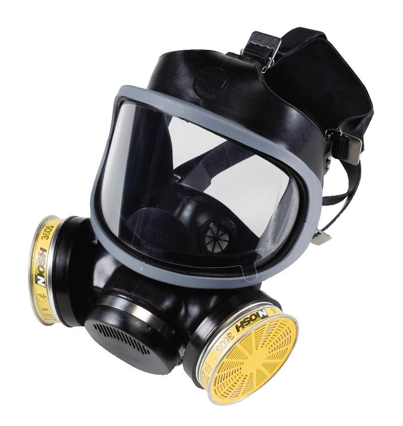 MSA Ultra-Twin® Full Facepiece Respirator, Black Silicone
