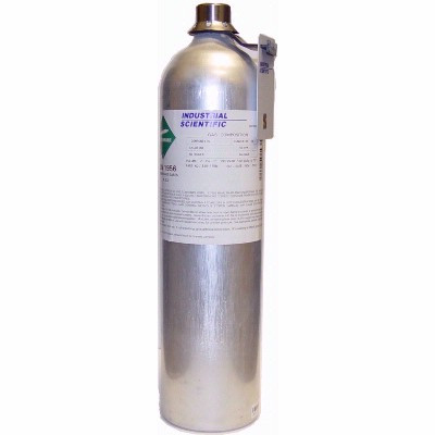 Industrial Scientific CL2 Calibration Gas, 58 Liter, 10 ppm Chlorine, 18101758, Hazmat