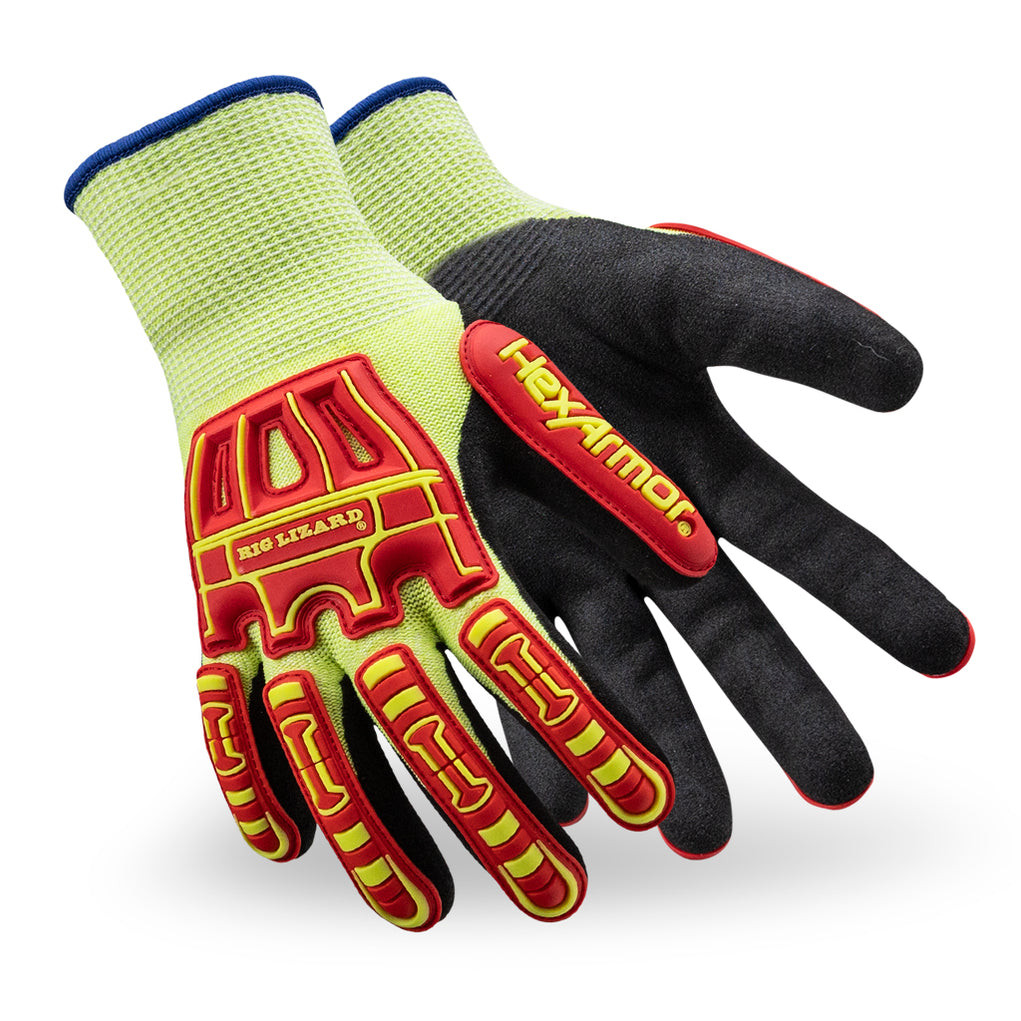 Hexarmor 2091 Thermal Rig Lizard Thin Lizzie Winter Work Glove,  Impact Protection & ANSI A6 Cut Level