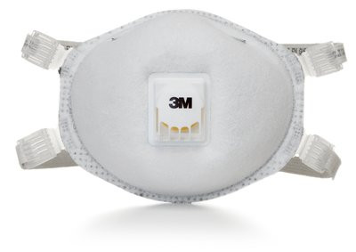 3M™ Particulate Respirator 8214, N95, with Faceseal and Nuisance Level Organic Vapor Relief, Cool Flow™ Exhalation Valve, 10 each/box