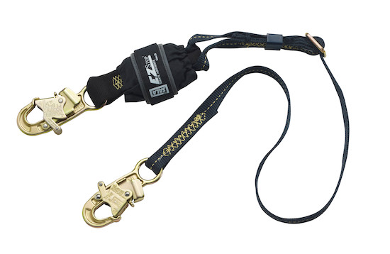 DBI Sala 1246317 Force2 Arc Flash Shock Absorbing Lanyard 6 ft. (1.8m) Adjustable Nomex/Kevlar Web Single-Leg