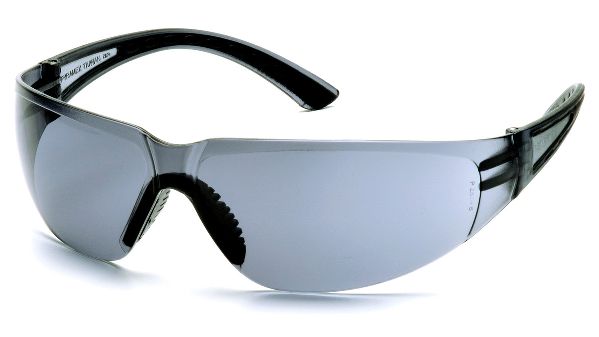 Pyramex Cortez Safety Glasses, Grey Lens with Black Temples, Part No. SB3620S