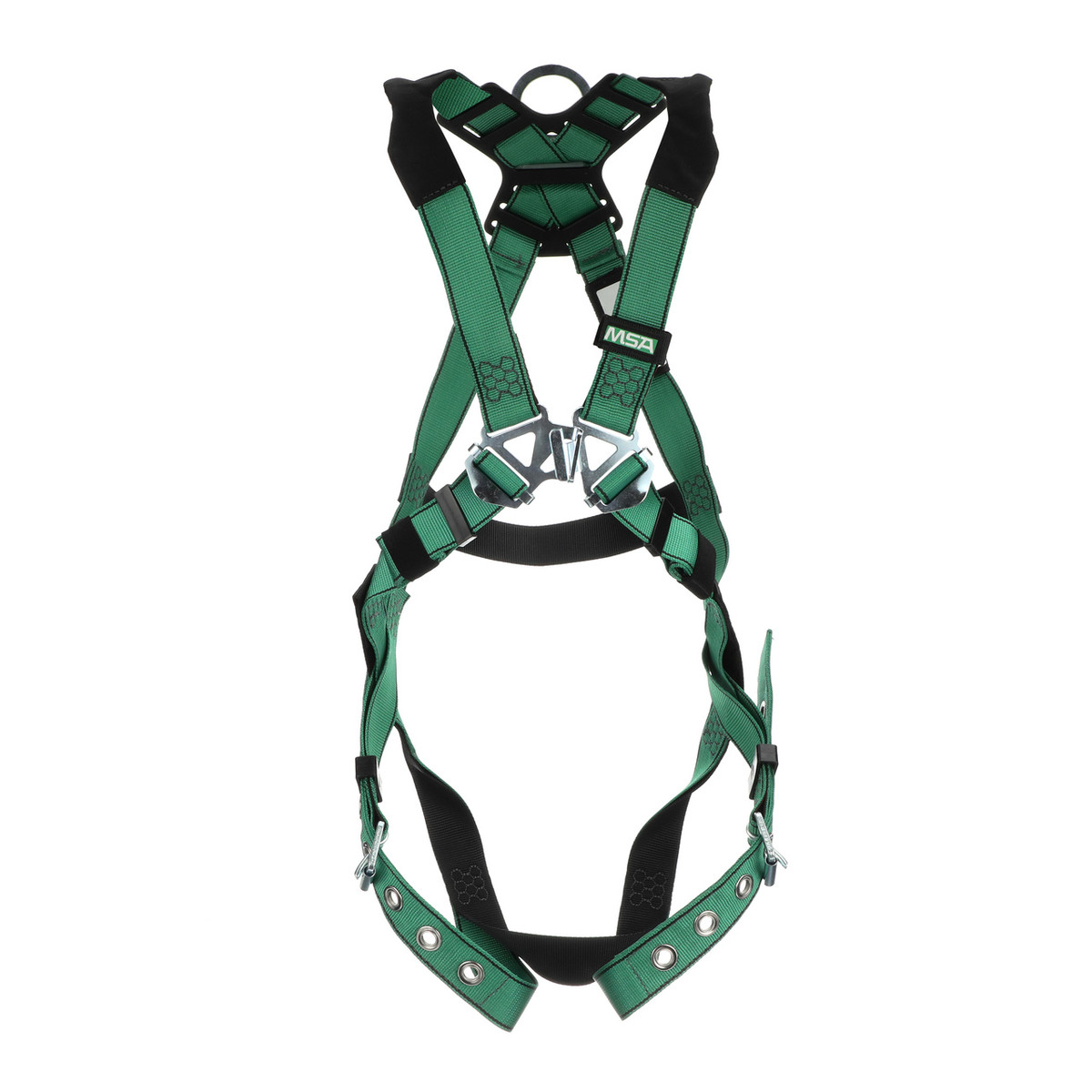 MSA V-FORM™ Full Body Harness with Back D-Ring, Tongue Buckle Leg Straps 