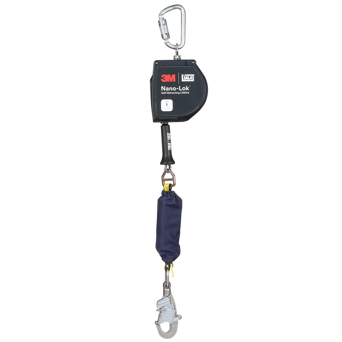 3M™ DBI-SALA® 3500091 Nano-Lok™ XL 15 ft SRL, Stainless Steel Cable with Swiveling Stainless Steel Snap Hook, ANSI Class 1