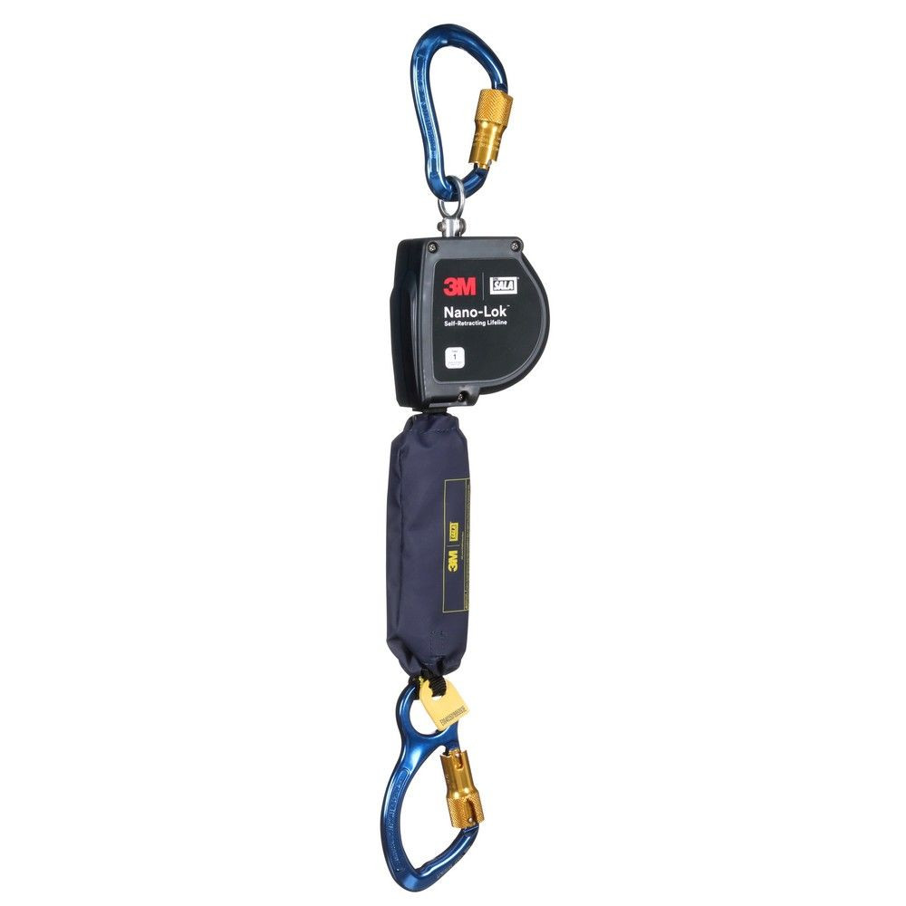 3M™ DBI-SALA® 3100593 Nano-Lok™ XL 11 ft SRL, Dyneema™ with Aluminum Carabiner, ANSI Class 1