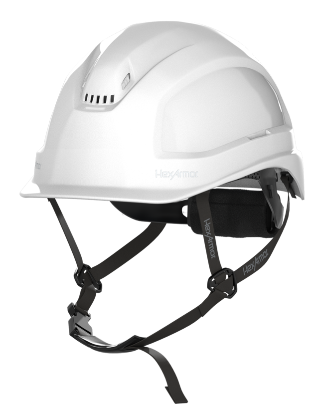 HexArmor®  Ceros™  XP450A Short Brim Vented Type 1 Class C Safety Helmet with Adjustable Chin Strap
