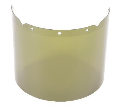MSA V-Gard® Visor Shade 3 IR for Welding, Cutting and Brazing, Molded, (8"x17"x .098"), Mfg# 10115859