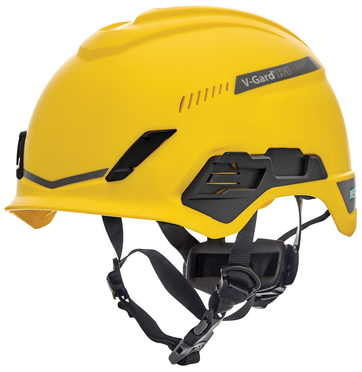 MSA V-Gard® H1 Trivent Safety Helmet with Chinstrap and Fas-Trac® III Pivot Suspension, Type 1, Class C, Matte
