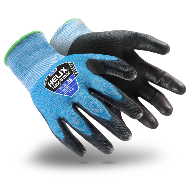 HexArmor Helix® Core 3020 Touchscreen Capable Glove, ANSI Cut Level A5, Sold per Pair