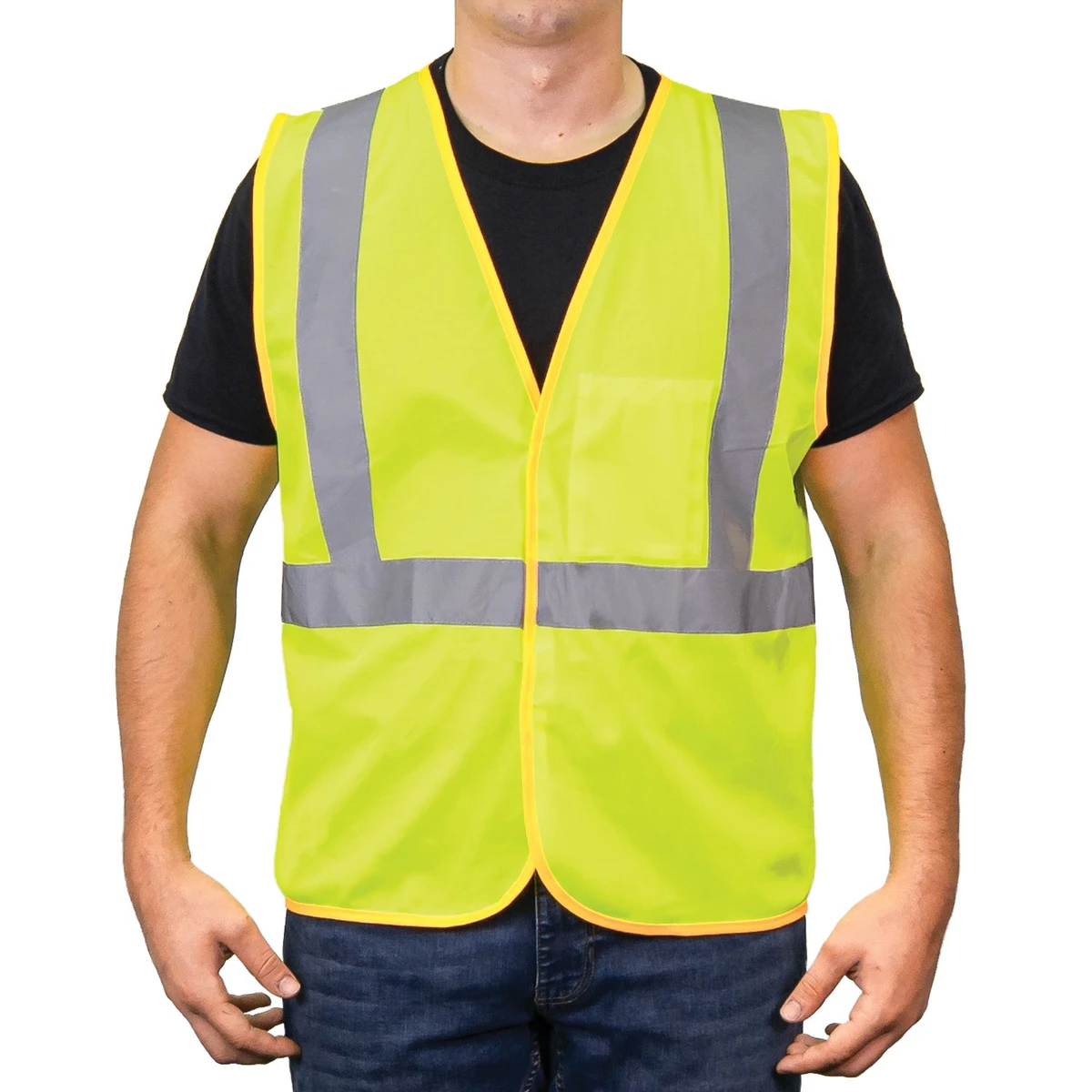 GAME I-85 Hi-Viz Yellow MESH Class 2 D.O.T. Vest with Pockets