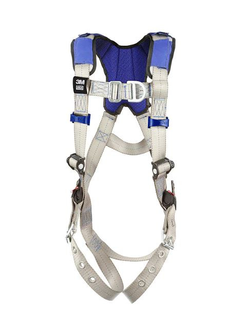 3M DBI-SALA ExoFit X100 Comfort Vest Climbing Safety Harness with Front and Back D-Rings, Pass-trough chess buckle, Tongue and  Buckle Leg Straps