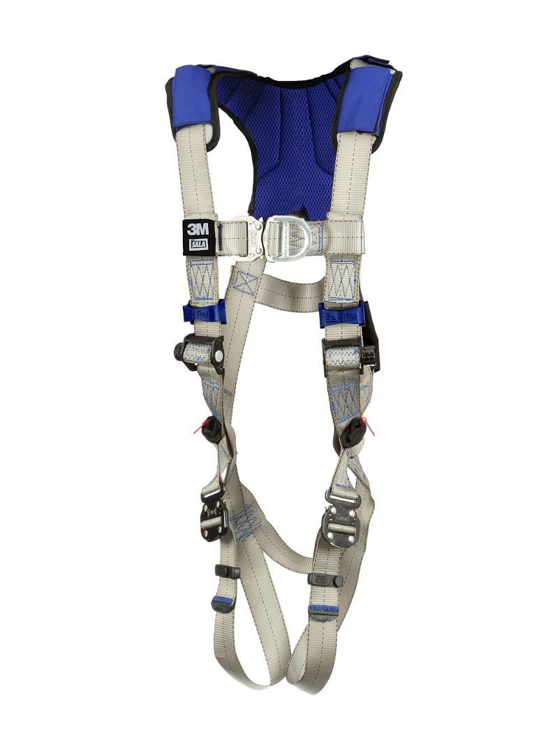 3M DBI-SALA ExoFit X100 Comfort Vest Climbing Safety Harness with Back and Front D-Rings, Quick Connect Chest Buckle, Quick Connect Leg Straps