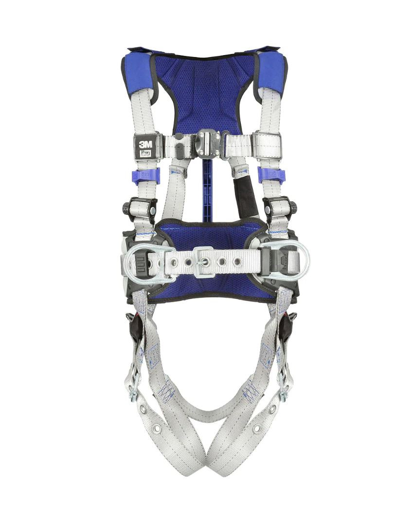 3M DBI-SALA ExoFit X100 Comfort Construction Positioning Safety Harness, Quick Connect Chest Buckle, Tongue and Buckle Leg Straps